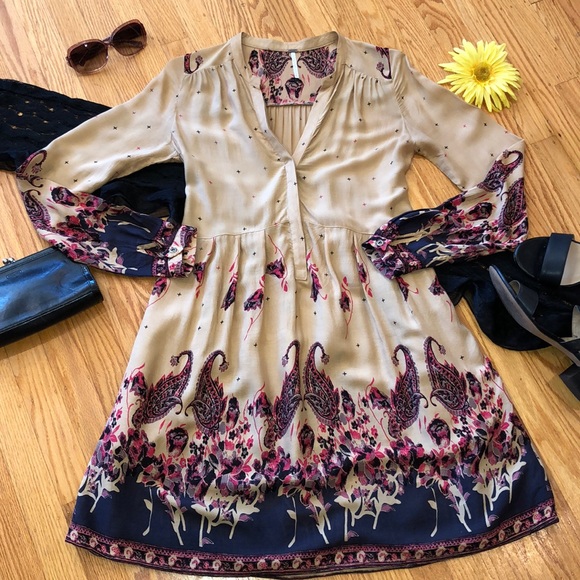 Free People Dresses & Skirts - 🌺 Free People; Bohemian Chic L/S Dress Misses S!